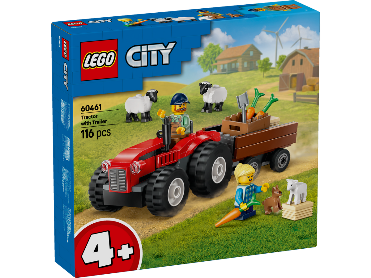 LEGO City 60461 Red Farm Tractor with Trailer & Sheep-2