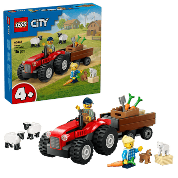 LEGO City 60461 Red Farm Tractor with Trailer & Sheep