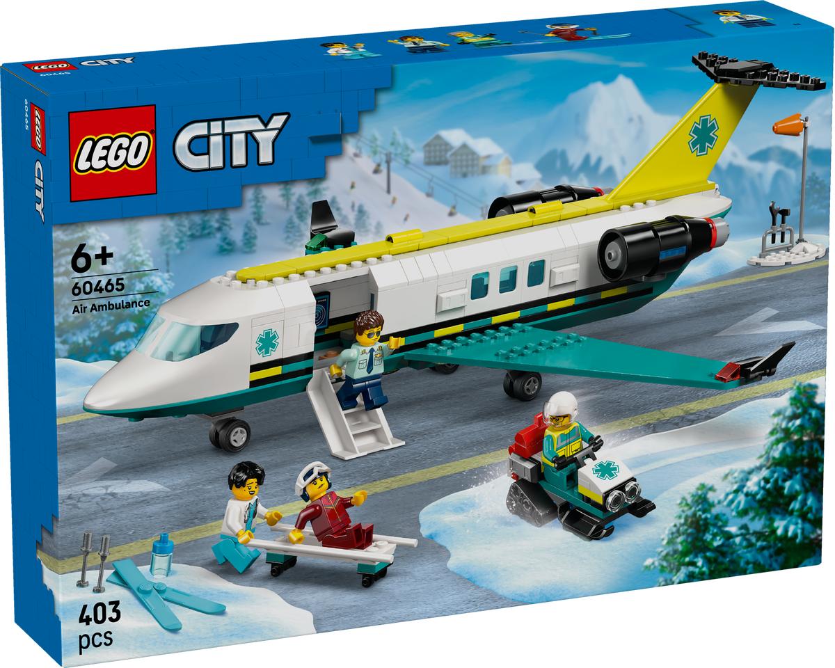 LEGO City 60465 Emergency Air Ambulance Airplane-2
