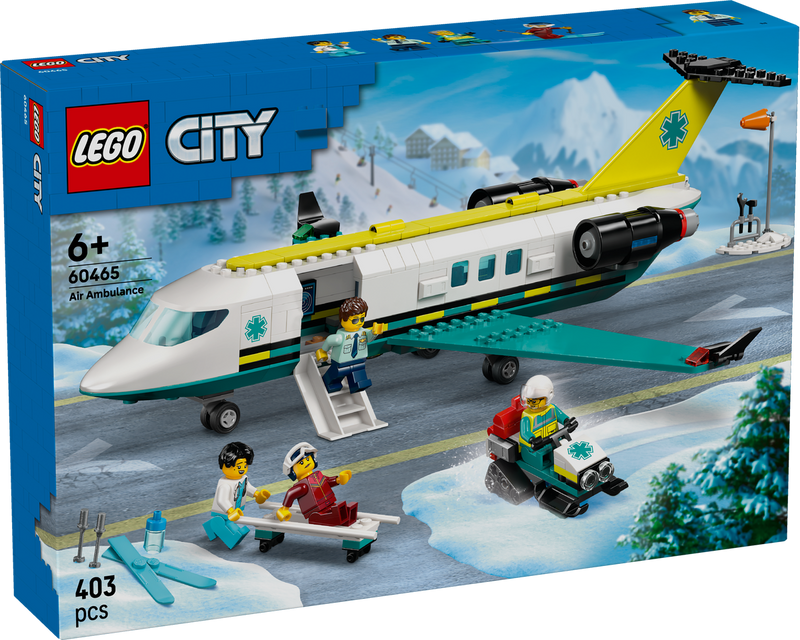 LEGO City 60465 Emergency Air Ambulance Airplane-2