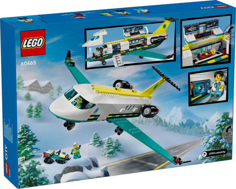 LEGO City 60465 Emergency Air Ambulance Airplane-3