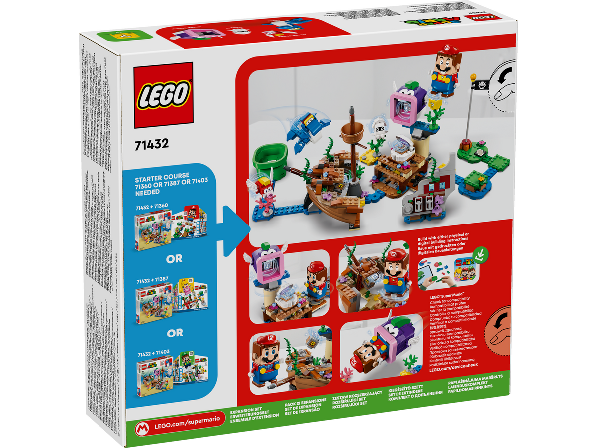 LEGO Super Mario 71432 Dorrie's Sunken Shipwreck Adventure Expansion Set-2