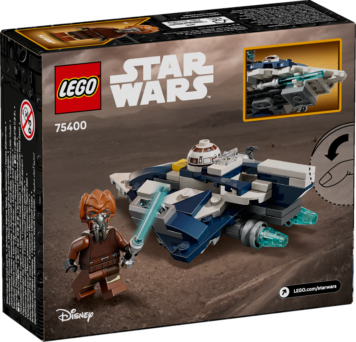 LEGO Star Wars 75400 Plo Koon's Jedi Starfighter Microfighter-3