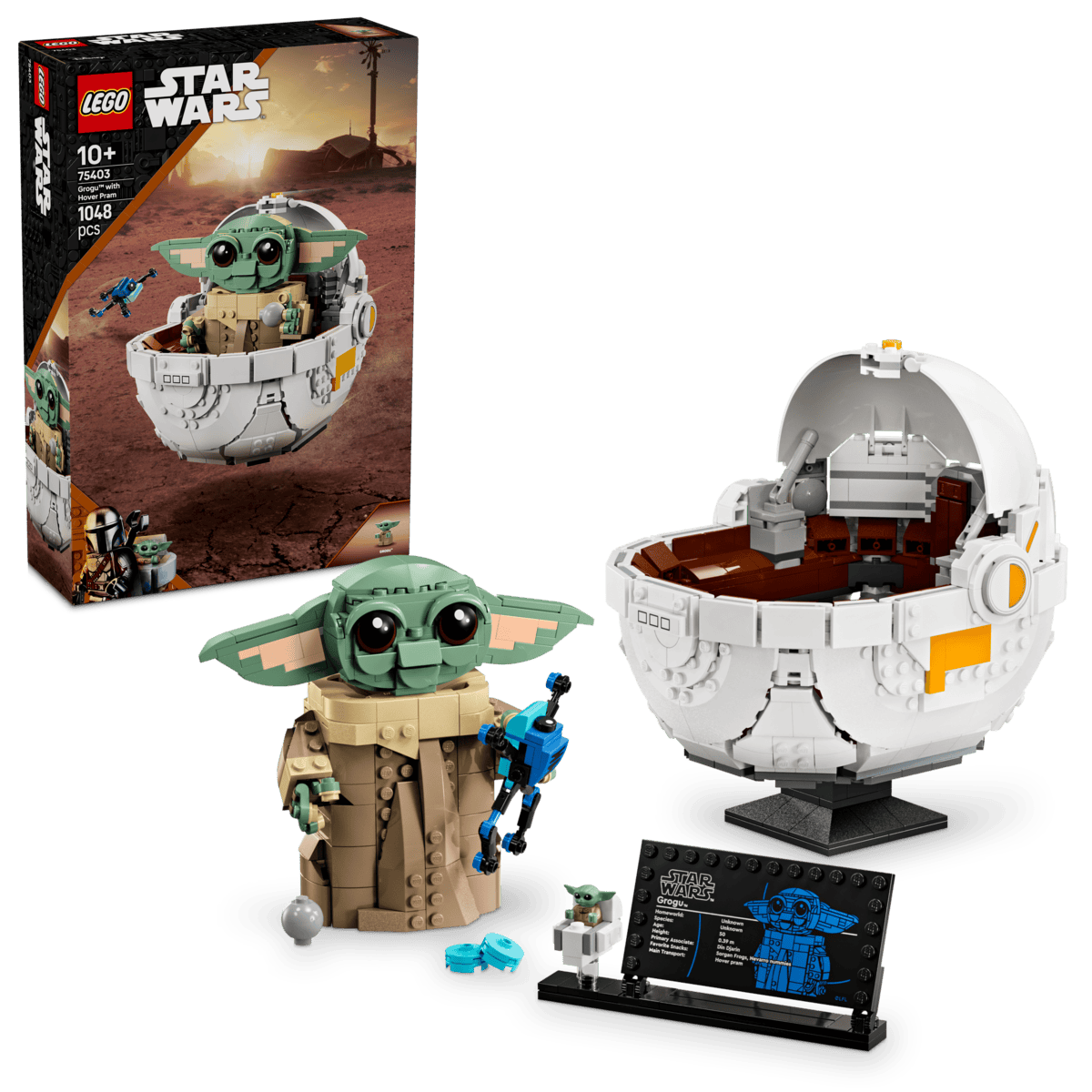 LEGO Star Wars 75403 Grogu with Hover Pram-1