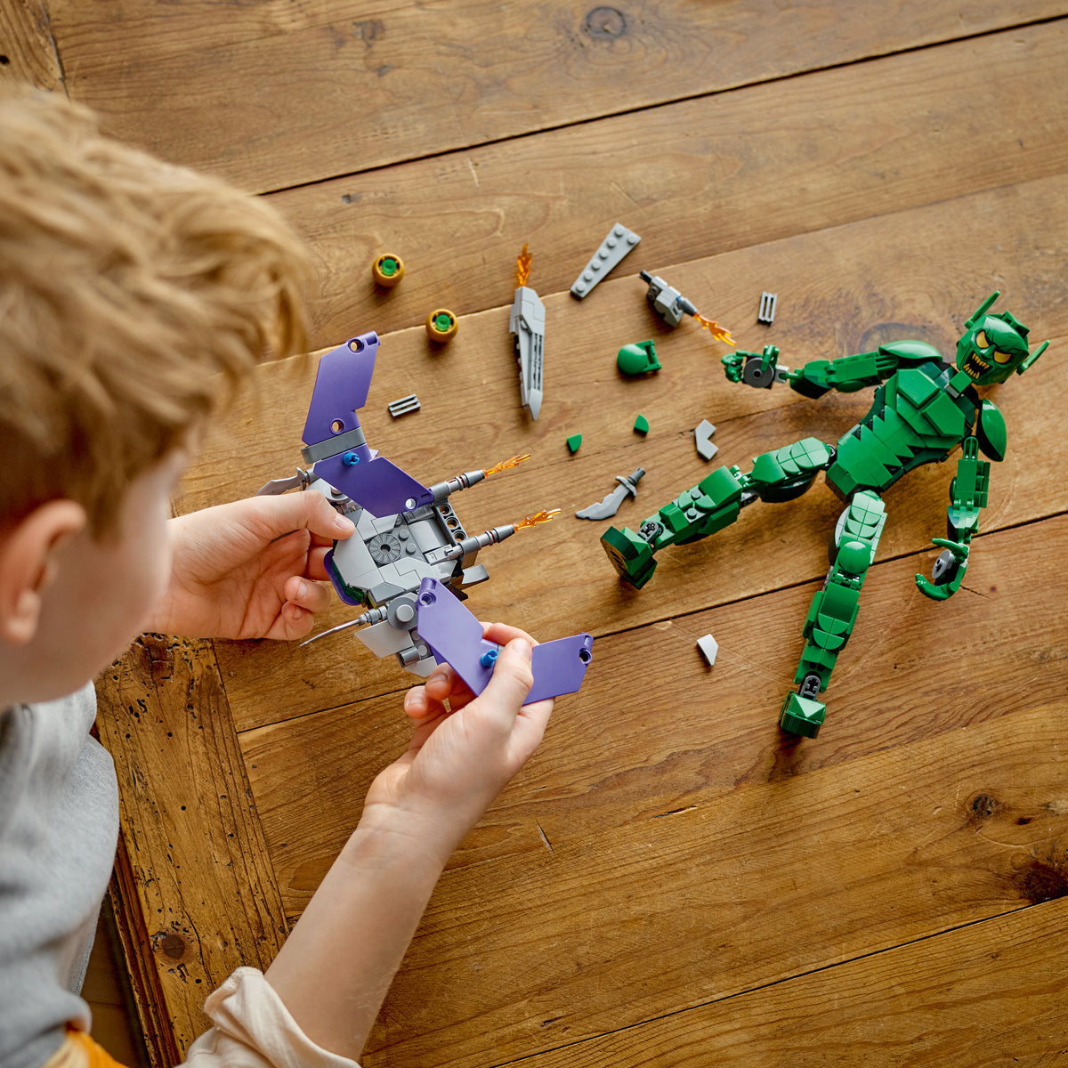 LEGO Marvel 76284 Green Goblin Construction Figure-5