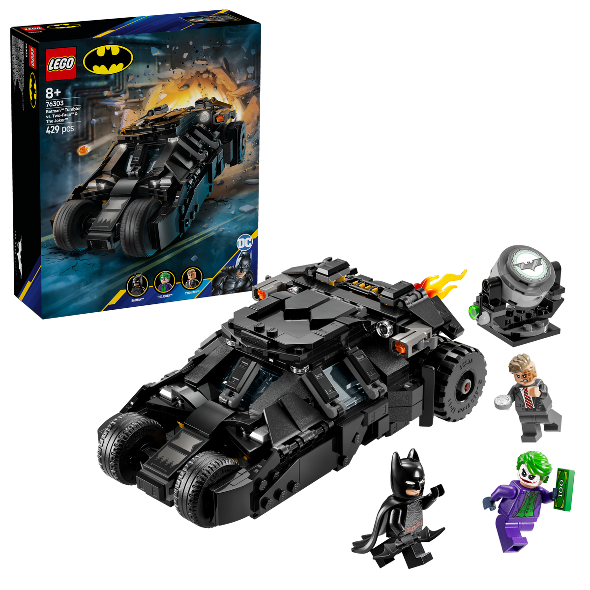 LEGO DC Comics 76303 Batman Tumbler vs. Two-Face & The Joker-1