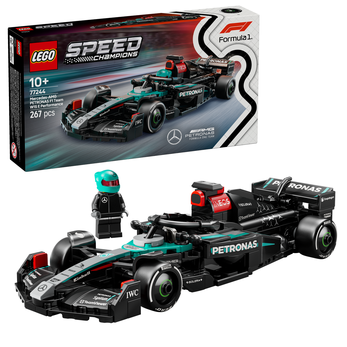 LEGO Speed Champions 77244 Mercedes-AMG F1 W15 Race Car-1