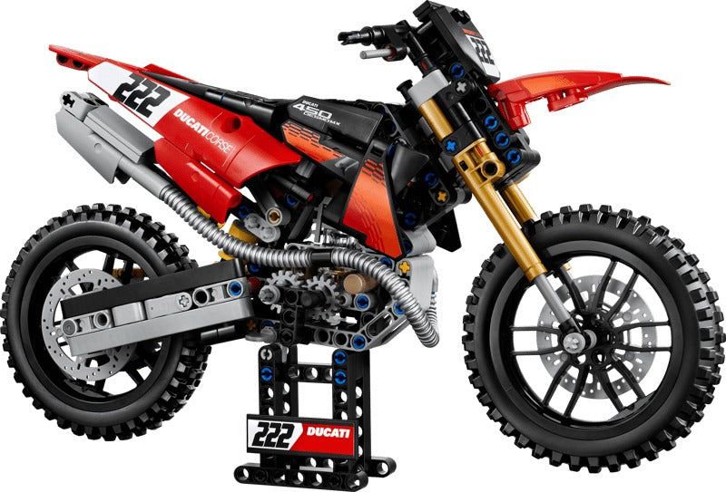 LEGO Technic 42238 Ducati Desmo450 MX Factory Motorcycle-5