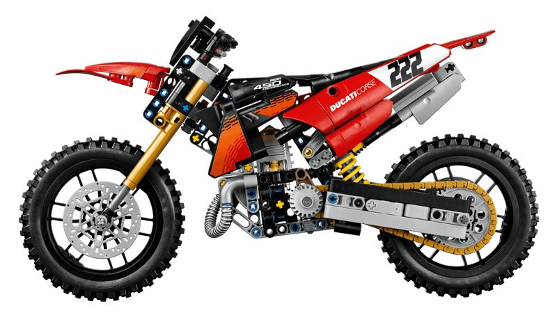 LEGO Technic 42238 Ducati Desmo450 MX Factory Motorcycle-2