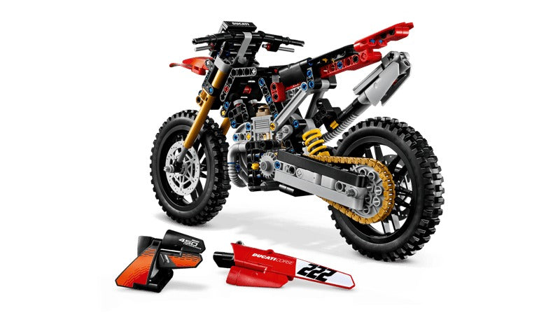 LEGO Technic 42238 Ducati Desmo450 MX Factory Motorcycle-3