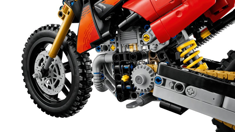 LEGO Technic 42238 Ducati Desmo450 MX Factory Motorcycle-4