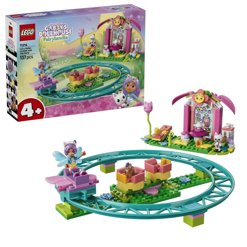 LEGO Gabby's Dollhouse 11214 Fairy Roller Coaster and Tea Party-1