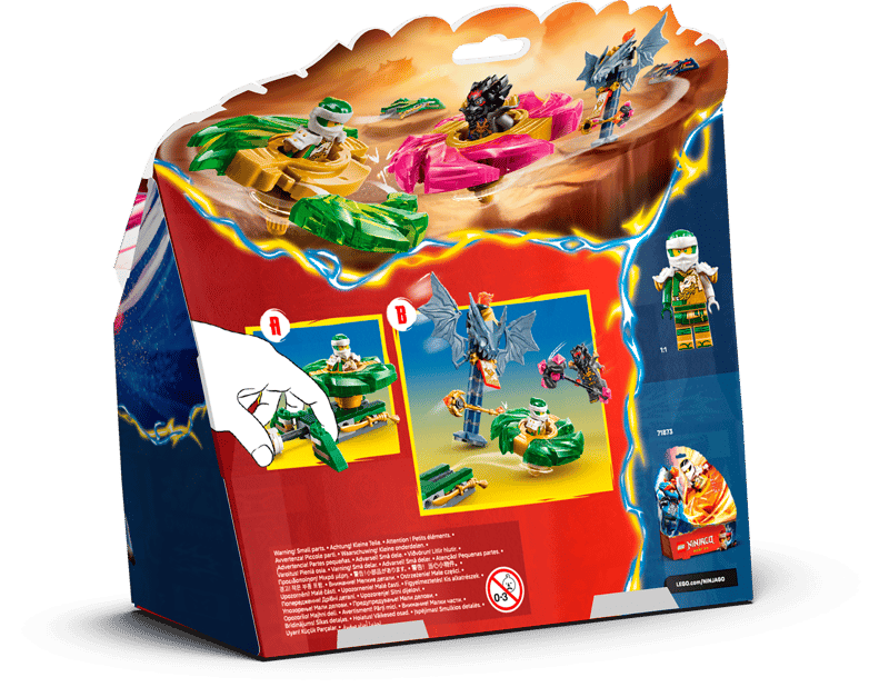 LEGO Ninjago Lloyd vs. Ras Spinner Battle-1