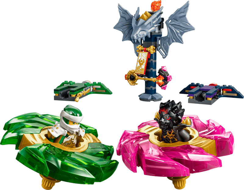 LEGO Ninjago Lloyd vs. Ras Spinner Battle-6
