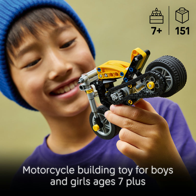 LEGO Technic  42225 Yellow Motorcycle-5